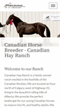 Mobile Screenshot of canadianhayranch.com