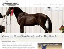 Tablet Screenshot of canadianhayranch.com